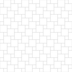 Grey Outline square abstract geometric seamless pattern. Vector Repeating Texture.