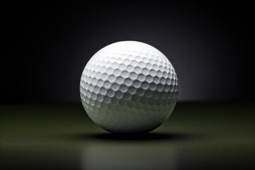 Golf Ball Ready To Be Teed Off