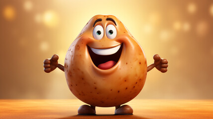 Potato cartoon character