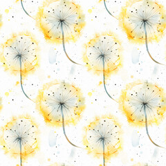 Obraz premium seamless watercolor floral abstract colorful wallpaper