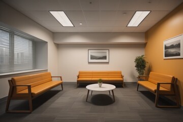 Office waiting room interior