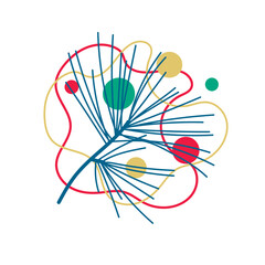 Abstract modern graphic element.