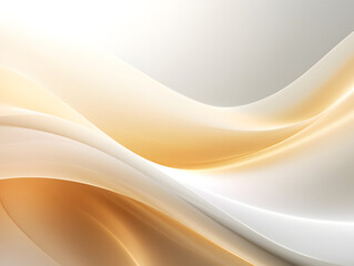 Illustration of abstract gold wave shape with gradient background.