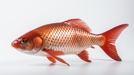 Golden Glimmer: A Close-Up Look at a Single Goldfish, generative ai