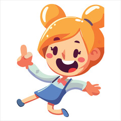 Beautiful and cute funny cartoon