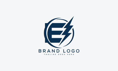 letter E logo design vector template design for brand.