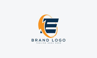 letter E logo design vector template design for brand.