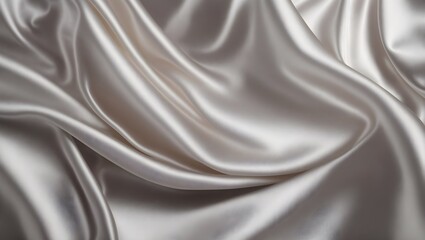 Obraz premium Abstract background of light silver silk satin, with a subtle sheen. Background, texture. 