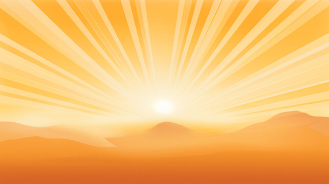 Sun rays pattern desert illustration sun rays pattern