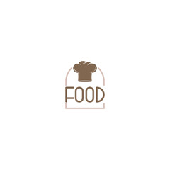 Food logo isolated on white background