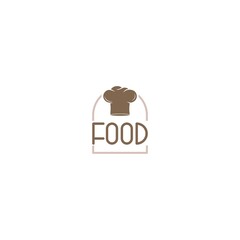 Food logo isolated on white background