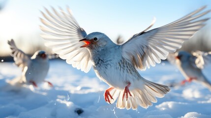 Obraz premium A Photo Series Documenting The Migratory Patterns , Background For Banner, HD