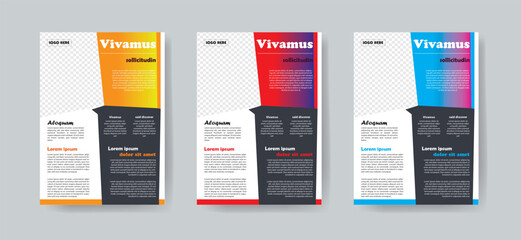 Brochure design, cover modern layout, annual report, poster, flyer in A4