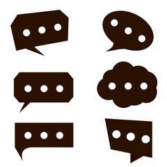 Word text speech and thought bubbles communication icon sheet removable and editable strokes.
