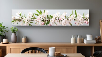 A Painting Capturing The Essence Of Pear Blossoms , Background For Banner, HD