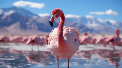 A Photo Displaying The Grace Of Flamingos In Their , Background For Banner, HD