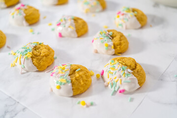 Easter Lemon Cookies with White Chocolate