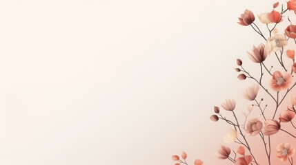 floral background with place for text.
