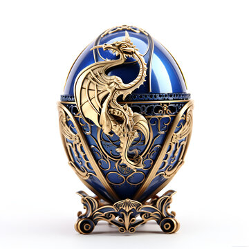 Decorated ceramic egg ,Egg with jewelry