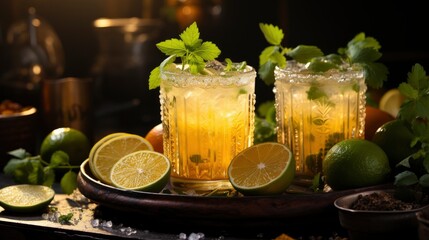 A Mixologist Shaking Up A Tangy Passionfruit Marg , Background For Banner, HD