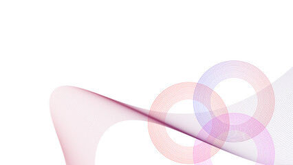 Curve and blend abstract background vector