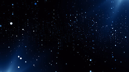 Particles bokeh abstract blue event game trailer titles cinematic openers digital technology concert background