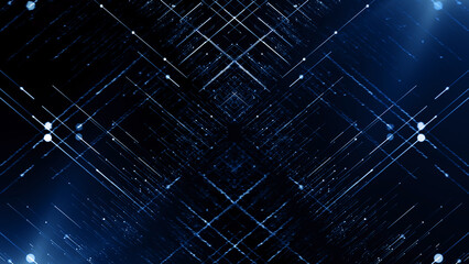 Particles bokeh abstract blue event game trailer titles cinematic openers digital technology concert background