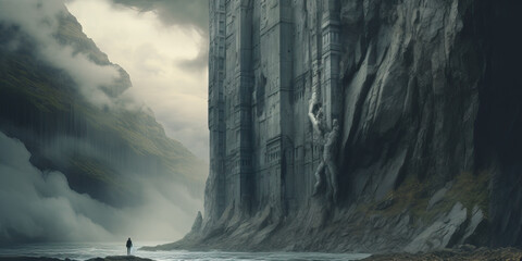 Concept Art: The path to the goal leads over major obstacles