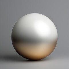 3d silver sphere