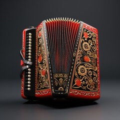 playing the accordion