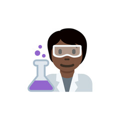 Scientist: Dark Skin Tone 