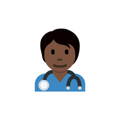 Health Worker: Dark Skin Tone 
