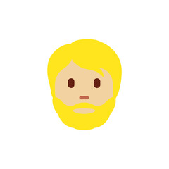  Person: Medium-Light Skin Tone, Beard
