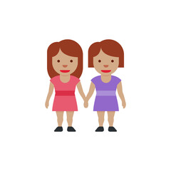 Women Holding Hands: Medium Skin Tone
