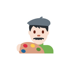 Man Artist: Light Skin Tone