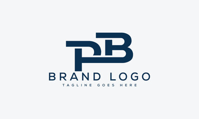 letter PB logo design vector template design for brand.