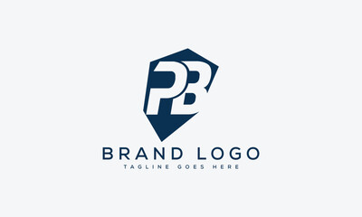 letter PB logo design vector template design for brand.