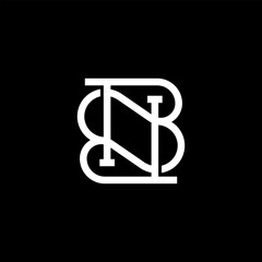 Initial based clean and minimal letter. NB BN Monogram Logo Template. Elegant luxury alphabet vector design. Vector Logo