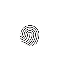 fingerprint icon, vector best line icon.