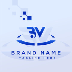 Letter BV Professional logo for all kinds of business