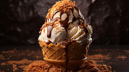 chocolate ice cone