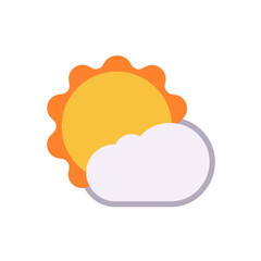 Sun Behind Small Cloud