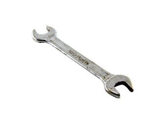 Wrench isolated on white background.Equipment technician.