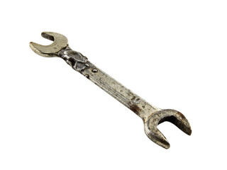 Wrench isolated on white background.Equipment technician.