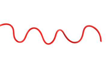 red wire cable of usb and adapter isolated on white background.Electronic Connector.Selection focus.