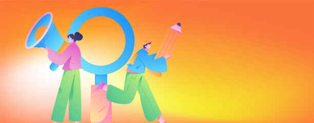 Person interviewing for job flat vector concept operation hand drawn illustration
