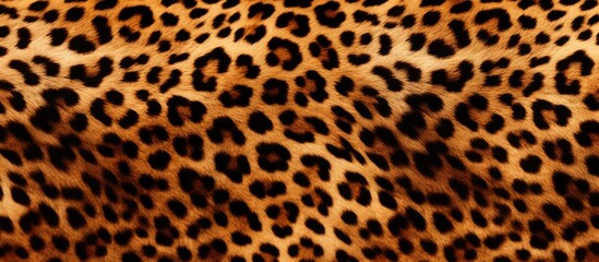 Leopard print with a seamless African texture Copy space image Place for adding text or design