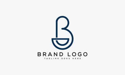 letter BG logo design vector template design for brand.