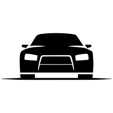 Car Logo icon vector art illustration, logo, car logo, fast car logo vector black color