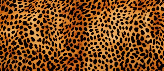 Foto op Canvas Leopard print with a seamless African texture Copy space image Place for adding text or design © Ilgun